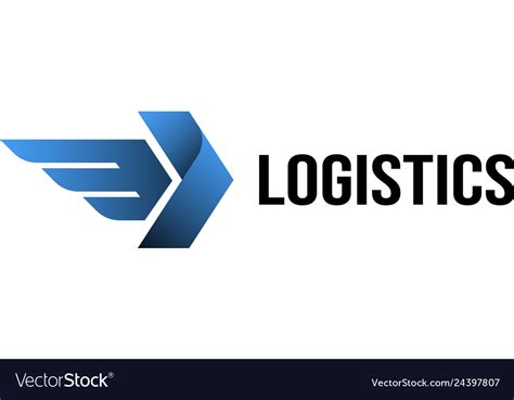 Logistics logo design inspiration Royalty Free Vector Image