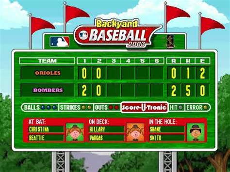 If you haven't played backyard baseball 2003 or want to try this sports video game, download it now for free! Backyard Baseball 2003 - Game 2 (Red Bombers vs. Oakland ...