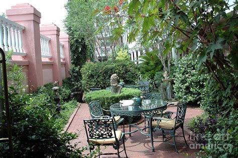 Charleston South Carolina Gardens Courtyard French Quarter Photograph