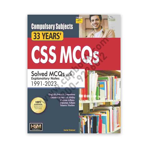 CSS Compulsory Solved MCQs Past Papers 1991 2023 HSM Publishers CBPBOOK