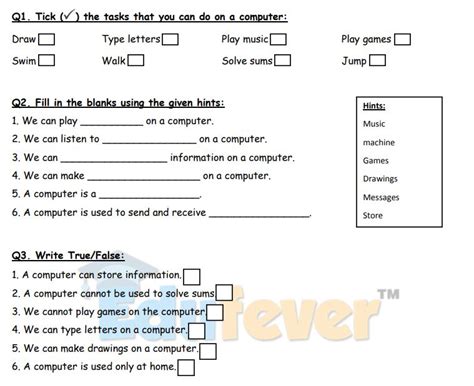 All worksheets only my followed users only my favourite worksheets only my own worksheets. Download CBSE Class 1 Uses Of Computer Worksheet 2020 Session