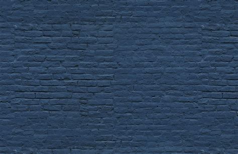 Deep Blue Brick Wall Mural In 2020 Brick Wall Wallpaper