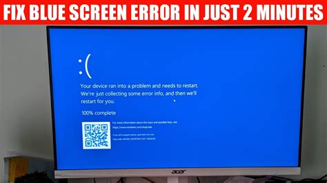 Fix The Blue Screen Error In Just 2 Minutes Fix The Windows Error