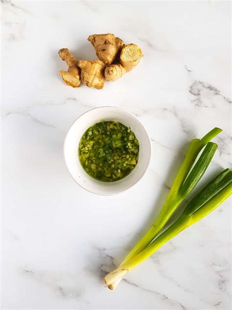 Substitute shredded zucchini for half of the ground beef in mexican recipes, spaghetti sauces, meat do you peel the zucchini before baking? Ginger Scallion Sauce - Only 4 Ingredients! | Hint of Healthy