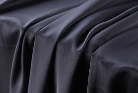 Silk Cotton Satin Fabric Dark Gray 53138cm 16mm Etsy
