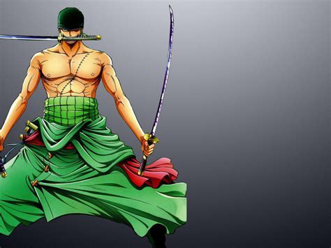 Roronoa Zoro With Swords One Piece Hd Desktop Wallpaper Widescreen