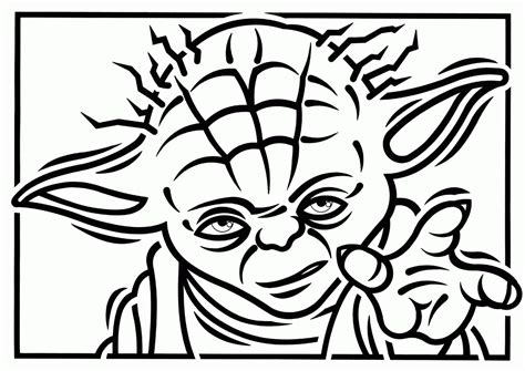 Star Wars Coloring Pages Yoda - Coloring Home