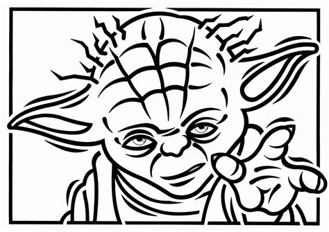 Star Wars Coloring Pages Yoda - Coloring Home