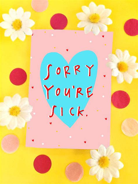 Sorry You Re Sick Greetings Card Claire Barclay Draws