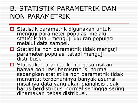 Contoh Statistik Parametrik Dan Nonparametrik