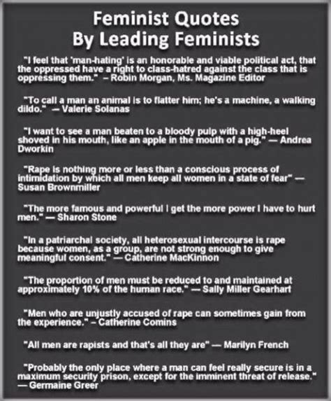 Mra Graphic “feminist Quotes By Leading Feminists” Cherry Picking Misrepresentation And