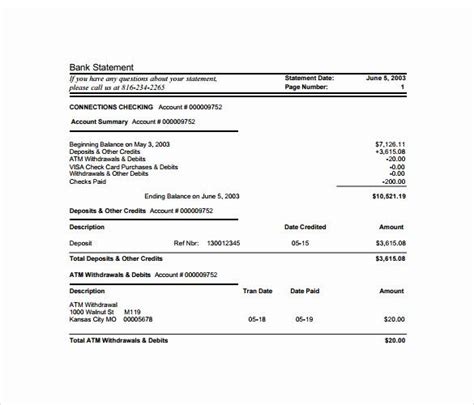Jun 21, 2018 · one interesting way of saving money on conversion fees when withdrawing money from your paypal account is to link up a virtual card or virtual bank account. Sample Bank Statements Template New 10 Bank Statement ...