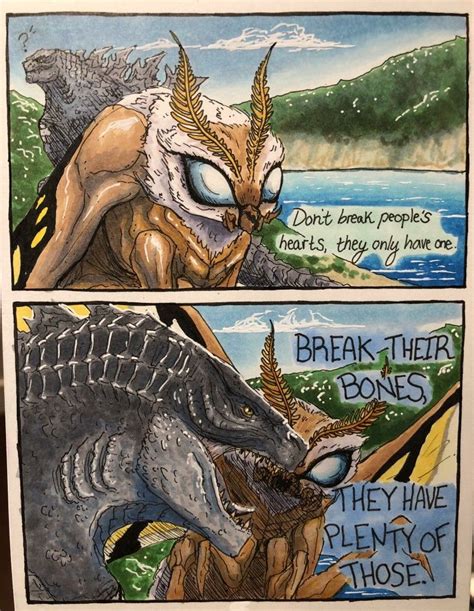 Godzilla And Mothra Godzilla Funny Godzilla Comics Godzilla