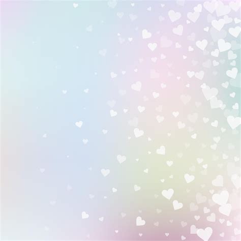 Wei Es Herz Liebe Konfettis Valentine S Tag Farbverlauf Fair Hintergrund Fallende Transparente