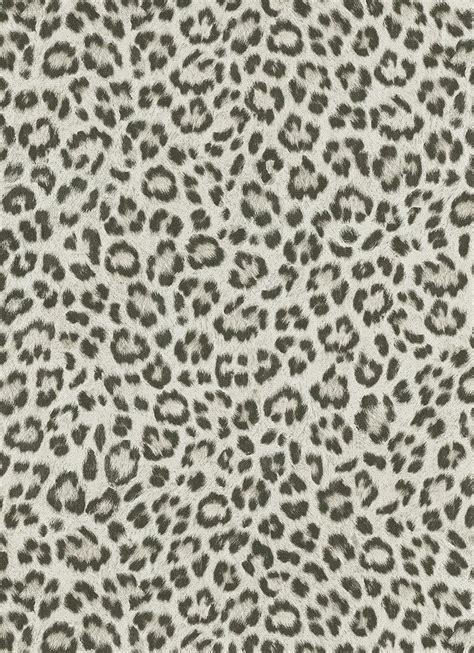 Snow Leopard Print Wallpaper In Grey And Ivory Design By Bd Wall