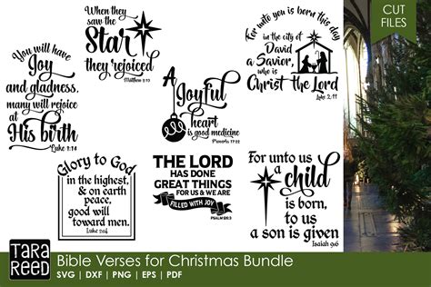 Bible Verses For Christmas Christmas Svg Files For Crafts