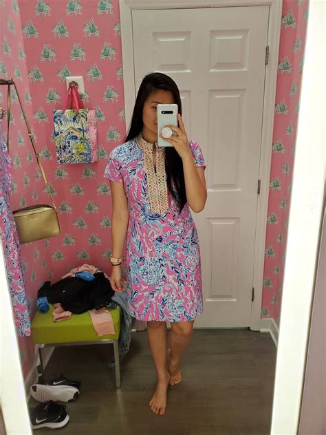 Lilly Pulitzer Adrena Stretch Shift In Mandevilla Pink Sizing Review