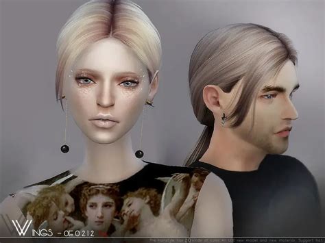 The Sims Resource Wings Oe0212 Sims 4 Hairs
