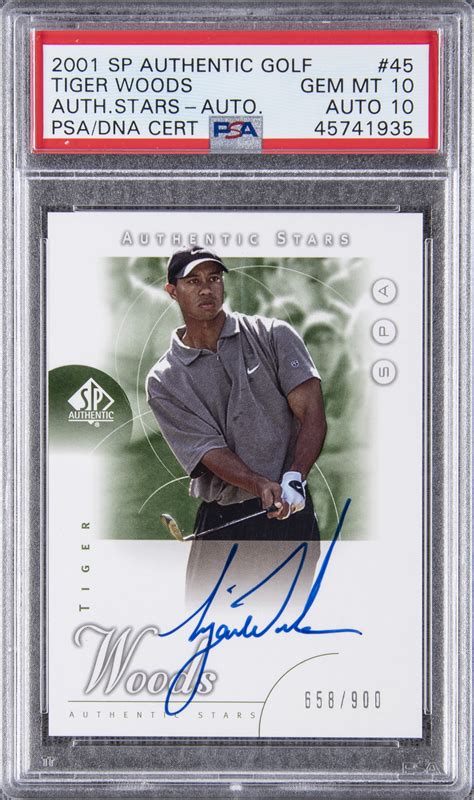 An autographed tiger woods photo is a perfect sports gift for any of your friends or family members who are an authentic photo of this sports icon will also make a tremendous addition to your sports room or man cave too. Lot Detail - 2001 SP Authentic Golf "Authentic Stars ...