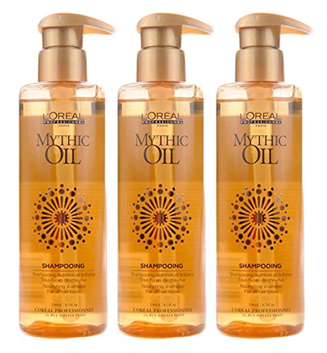 3 Pack Loreal Professional Mythic Oil Nourishing Cleansing Hair