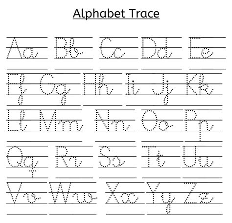 Traceable Letters Printable