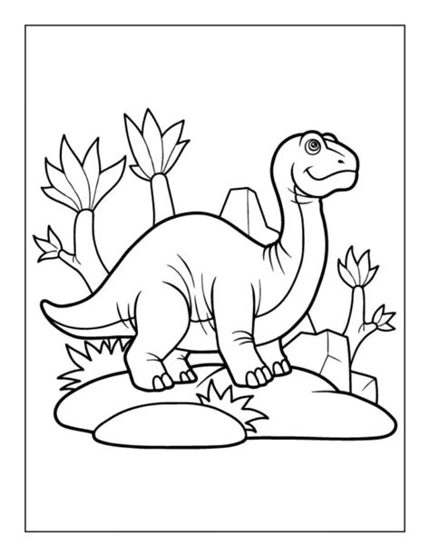 Free DINOSAUR Coloring Pages for Download (Printable PDF) - VerbNow