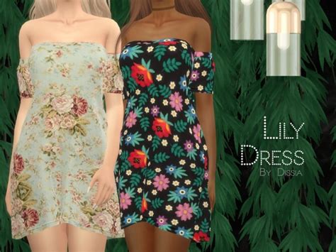 Lily Dress By Dissia At Tsr Sims 4 Updates