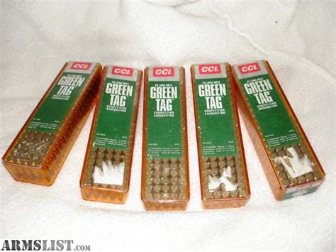 Armslist For Sale Cci 22lr Green Tag Competition Ammo