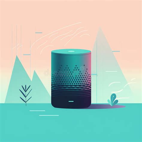 Voice Control Command Your Smart Home With Voice Assistant Technology Stock Illustration