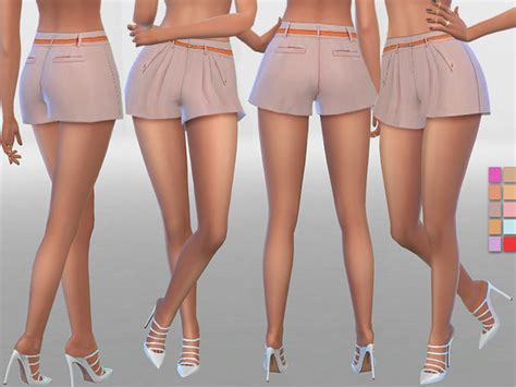 Summer Shorts With Belt By Pinkzombiecupcakes At Tsr Sims 4 Updates