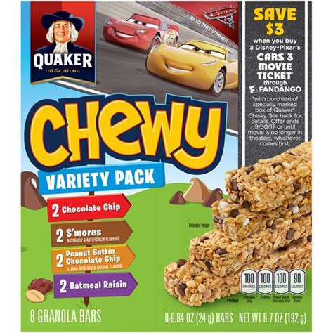 Quaker Chewy Granola Bar Variety Pack Ct Hy Vee Aisles Online