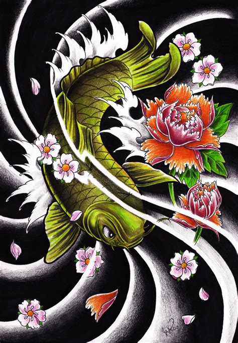Koi tattoos are among the most popular cool tattoo designs out there. Japanese Tattoos: Fish koi Tattoo Design