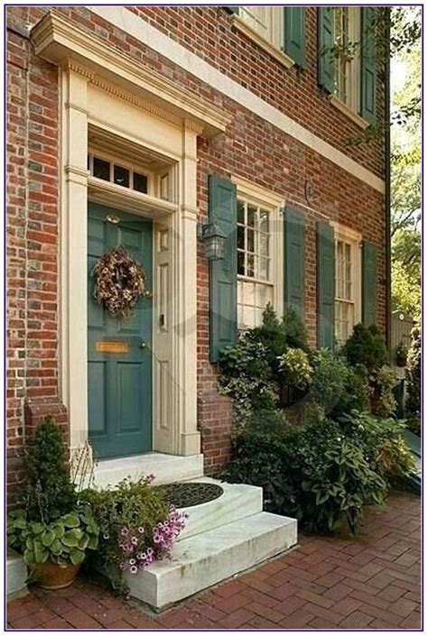 What Color Shutters Go With Red Brick Wood Jenny