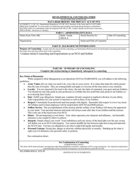 Initial Counseling Form Fillable Printable Forms Free Online