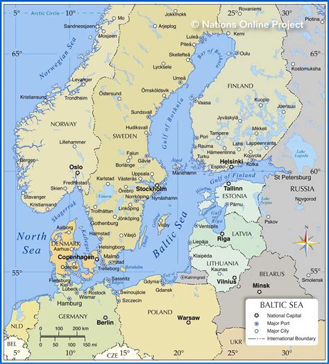 Map Of The Baltic Sea Region Nations Online Project Baltic Sea Sea