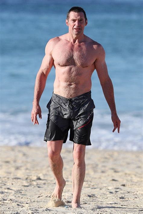 Hugh Jackman Shows Off His Incredibly Ripped Physique Shirtless