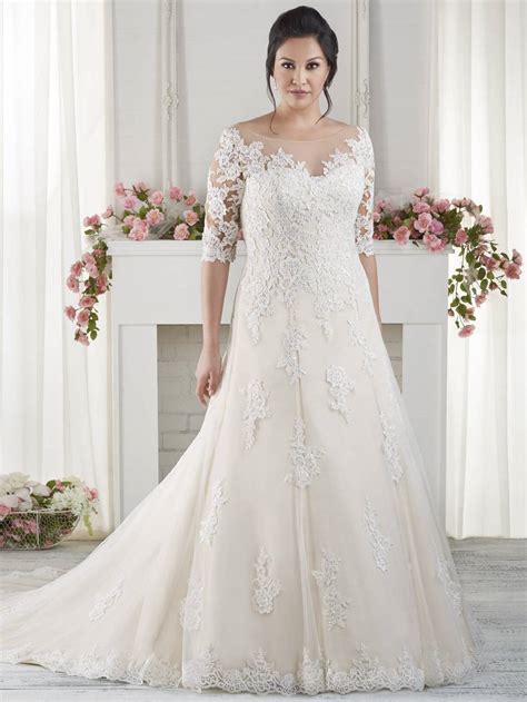 50 Decent Wedding Dresses For Older Brides Over 60 Plus Size Women