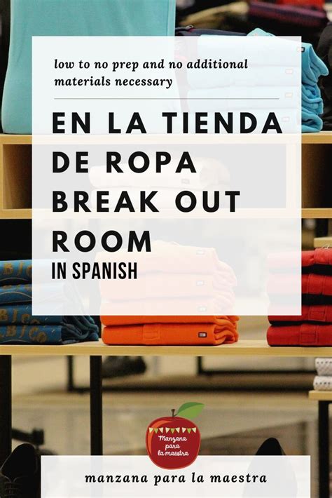 Tienda De Ropa Spanish Clothing Escape Room Digital And Printable Fun