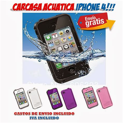 Carcasa Acuática Iphone 4 Para Sumergir El Móvil En El Agua Fundas