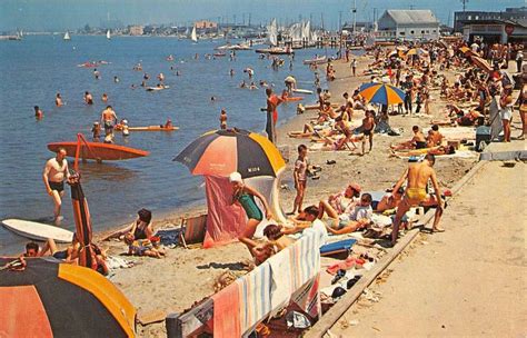 Long Beach California Bather Scene Vintage Postcard K54315 Mary L