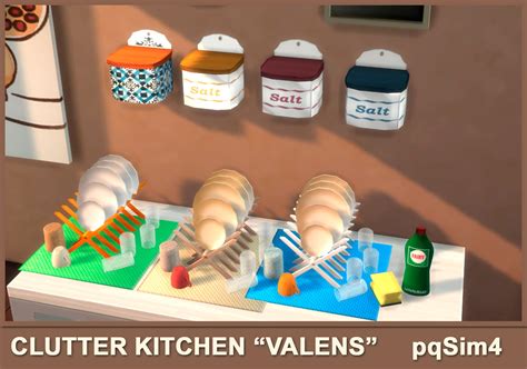 Clutter Kitchen Valens Sims 4 Custom Content