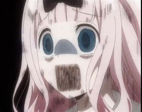 Fujiwara Chika Horror Face Anime Anime Funny Face