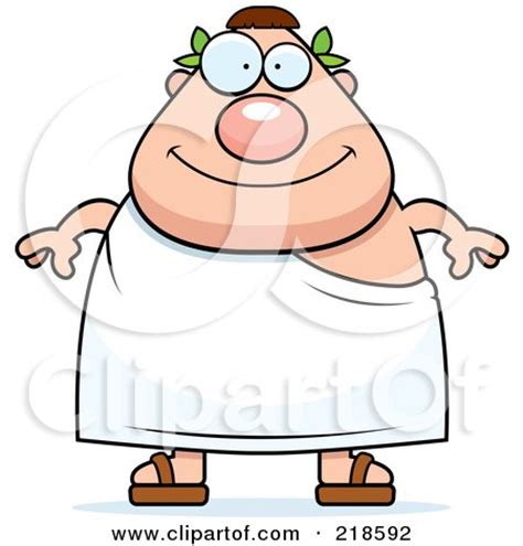 Royalty Free Rf Clipart Illustration Of A Plump Roman Man By Cory