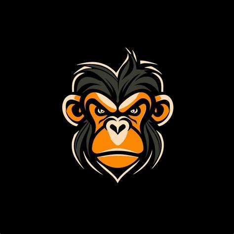 Monkey Head Logo Vector Gorilla Brand Symbol 24118448 Vector Art At