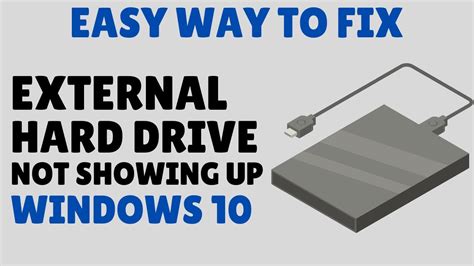 How To Fix External Hard Drive Not Showing Up Youtube