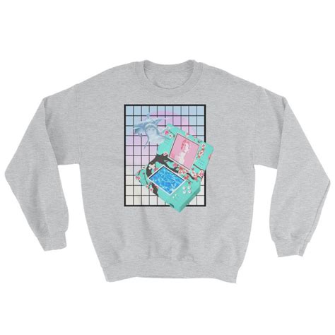 Our dream is to redefine traditional japanese themes by combining them with retrofuturistic elements. Vaporwave Aesthetic DolphinDS | Sweatshirt | Vaporwave ...