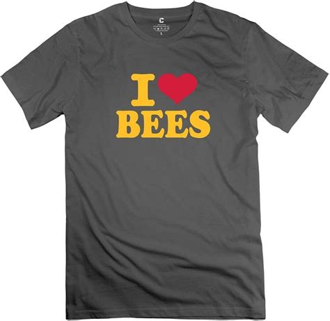 I Love Bees Basic T Shirt For Mens Amazonca Clothing And Accessories