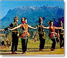 Alat musik yang digunakan dalam tarian sumazau tarian ini dimainkan dengan iringan paluan gong, biasanya 6 buah gong yang berbagai ukuran dan satu gendang dengan rentak yang khusus. PERKONGSIAN ILMU PERCAMBAHAN MINDA: Laman Budaya