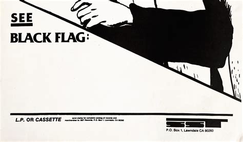 Raymond Pettibon Raymond Pettibon Black Flag 1984 Volantino Punk Di