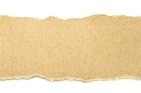 Papel rasgado marrom no fundo branco | Premium Photo #Freepik #photo #